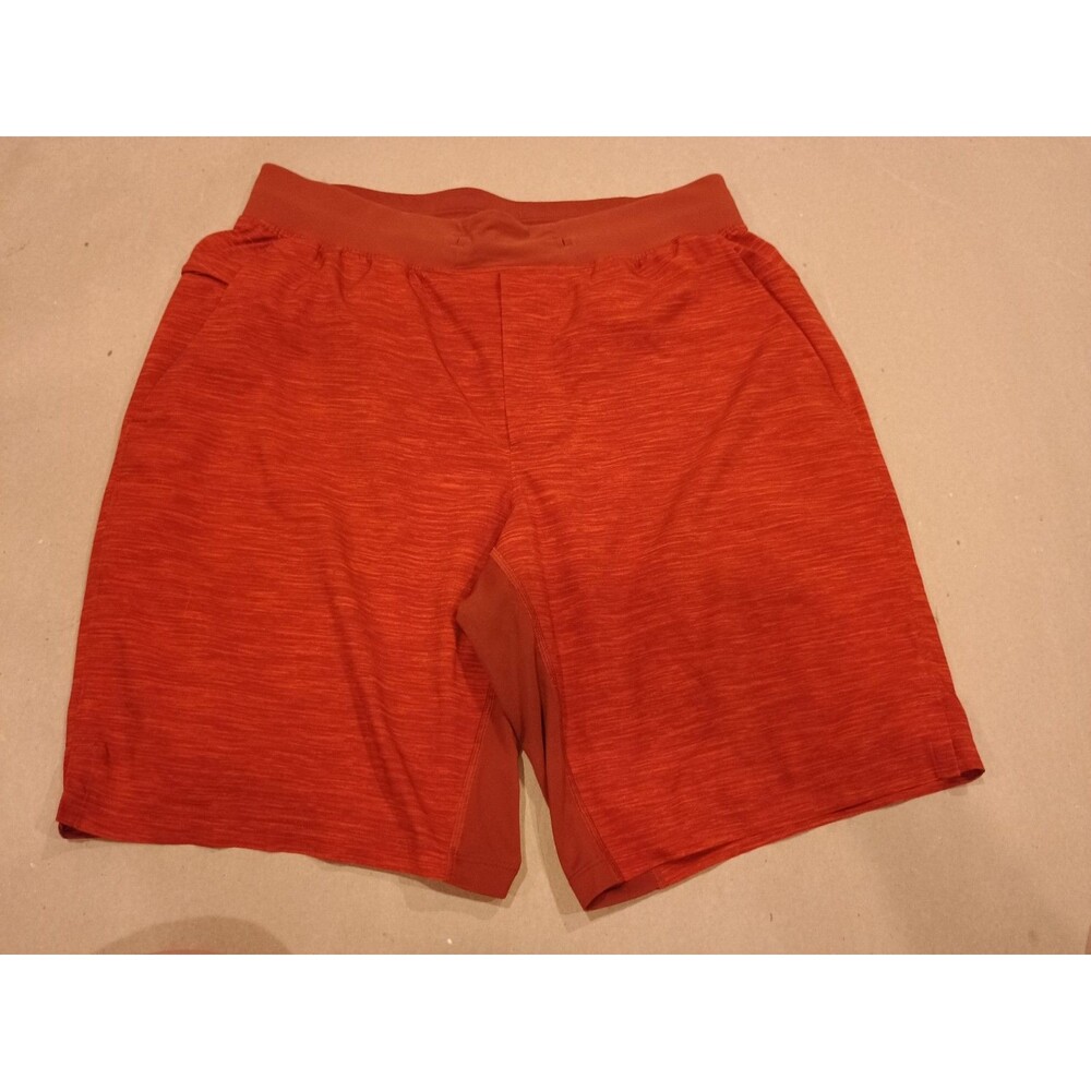 Lululemon T.H.E. Shorts Heather Allover Solar Orange Magma Medium Athletic